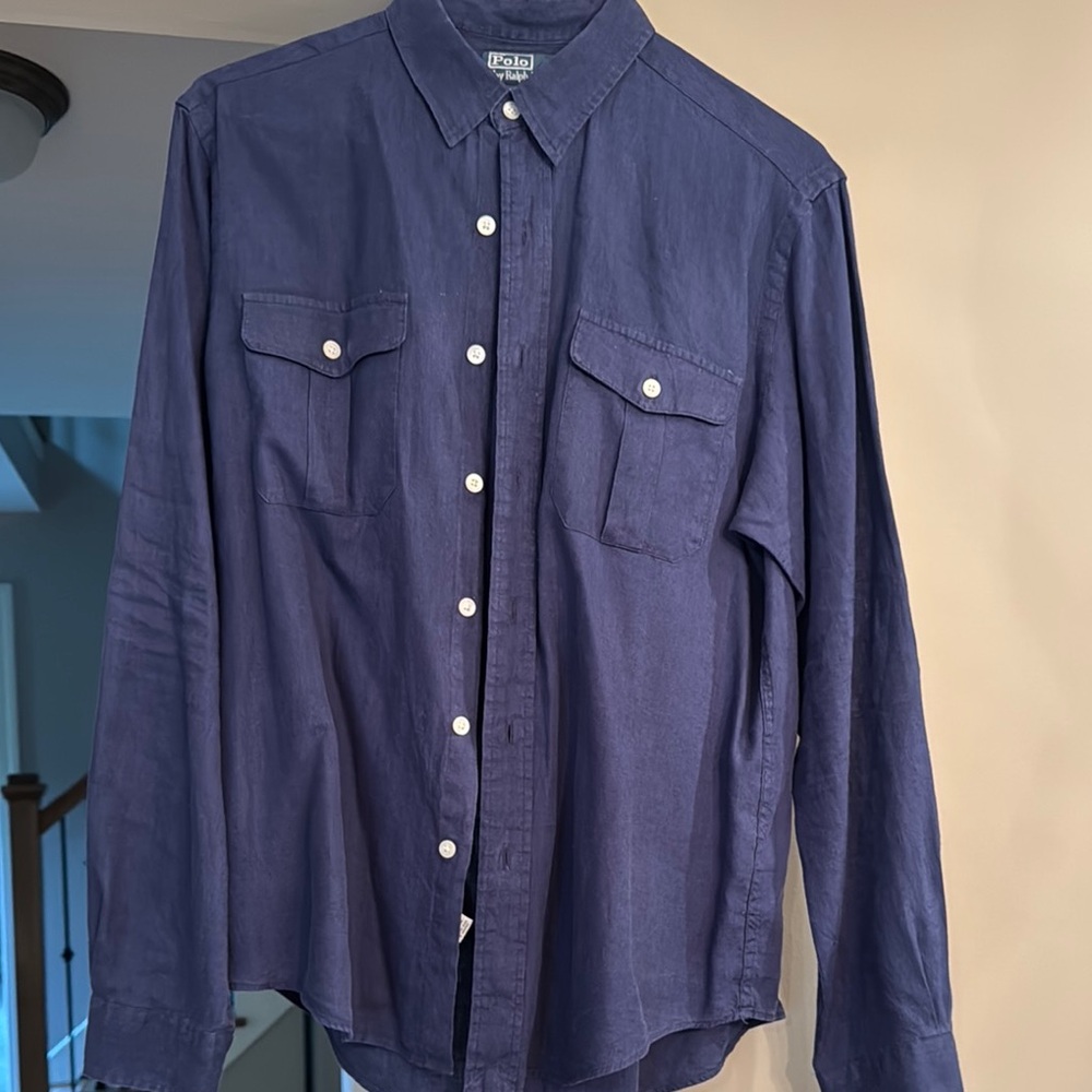 Polo by Ralph Lauren Blue Casual Button Down Shirt